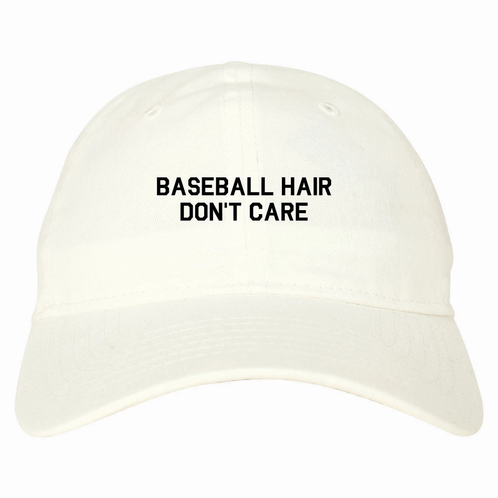 Baseball Hair Dont Care Mens Dad Hat Baseball Cap