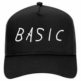 Basic Plain Retro Adult 5 Panel Mesh Trucker Hat