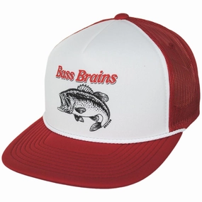 Bass Brains Foam and Mesh Trucker Snapback Baseball Cap