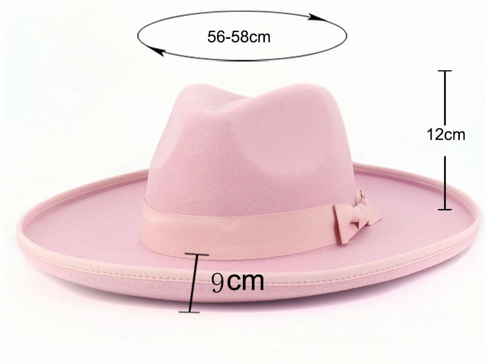 Bauh Wide Brimmed Wool Fedora Hat