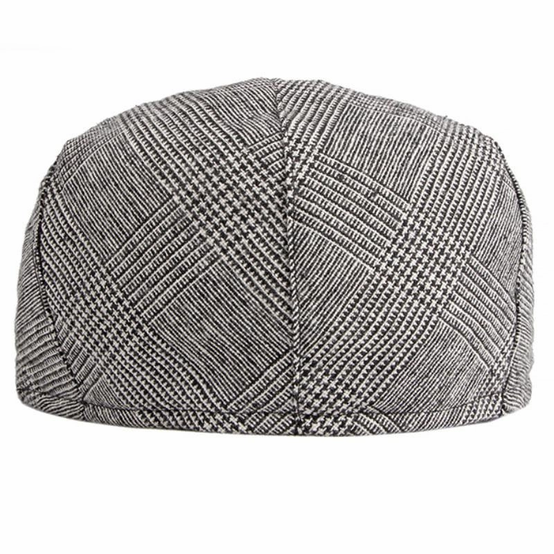 Baxley Plaid Cotton Flat Cap