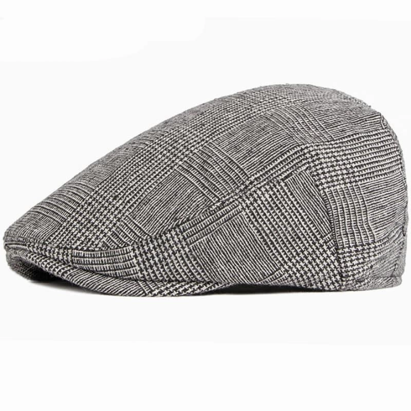 Baxley Plaid Cotton Flat Cap