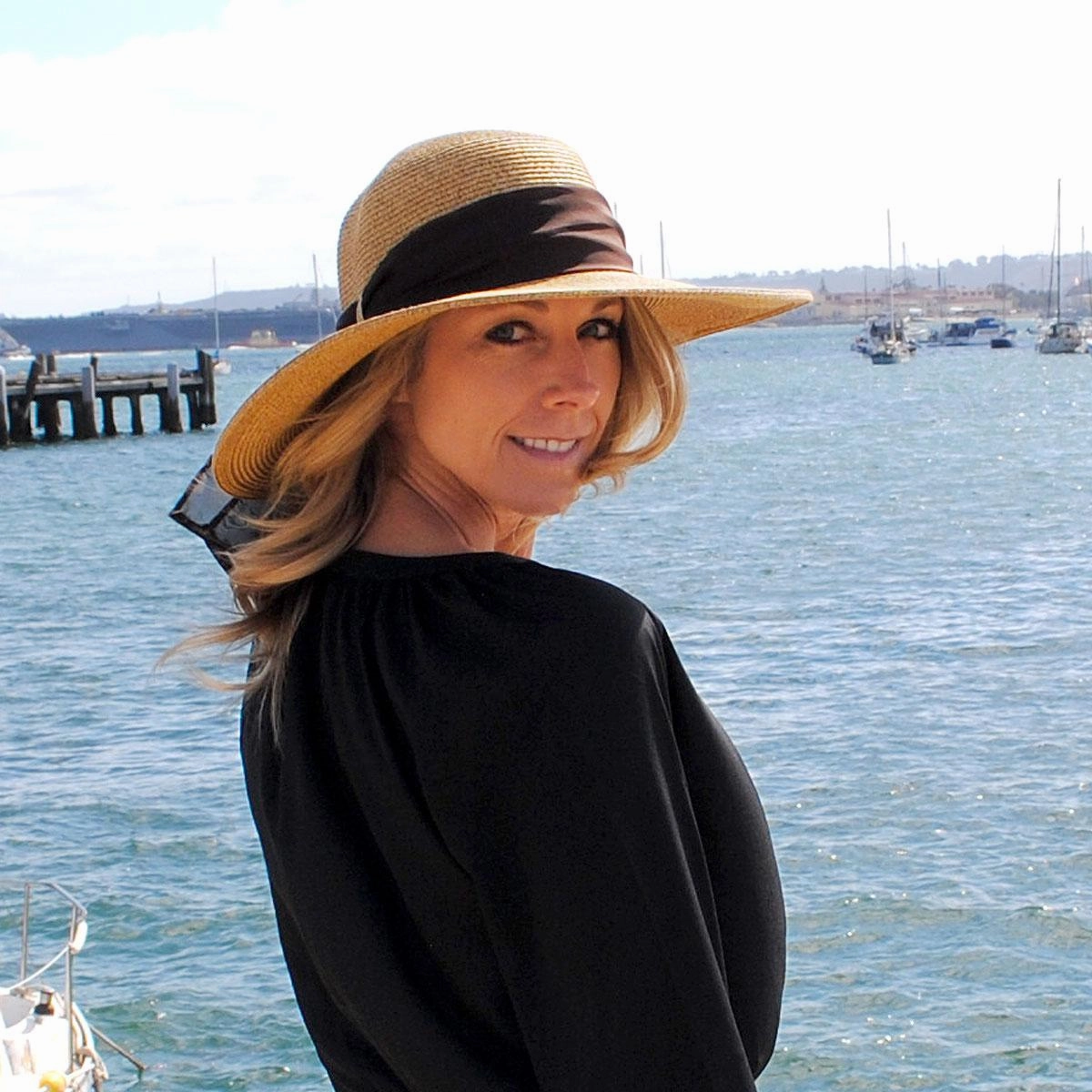 Beach Side Toyo Straw Sun Hat