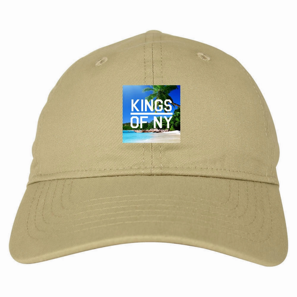 Beach Vacation Box Logo Mens Dad Hat Baseball Cap