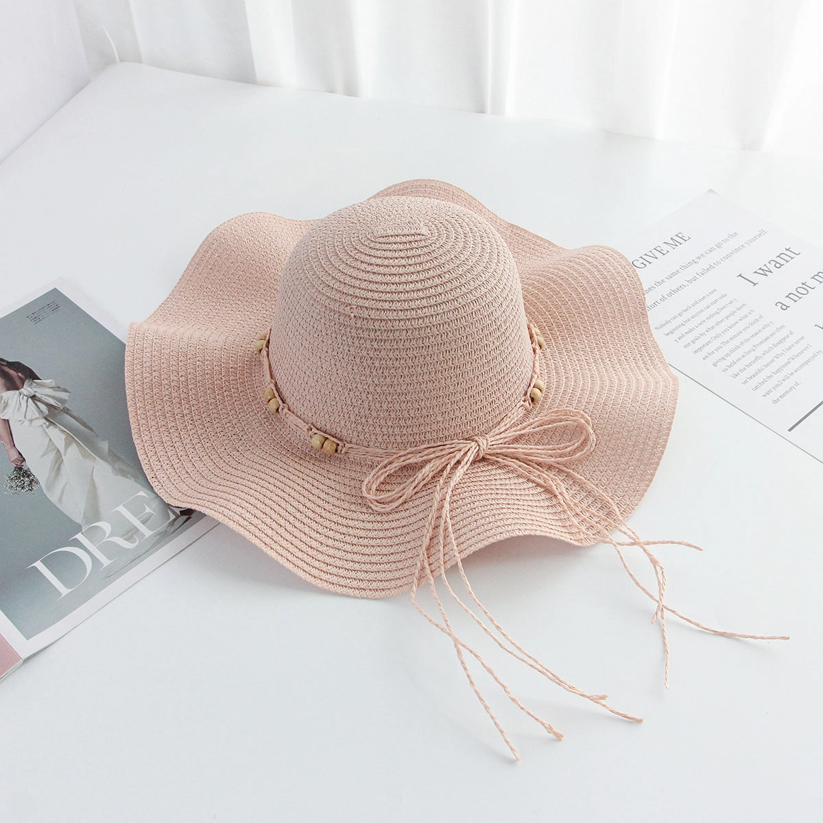 Beaded Hat Women's Summer Sun UV Beach
