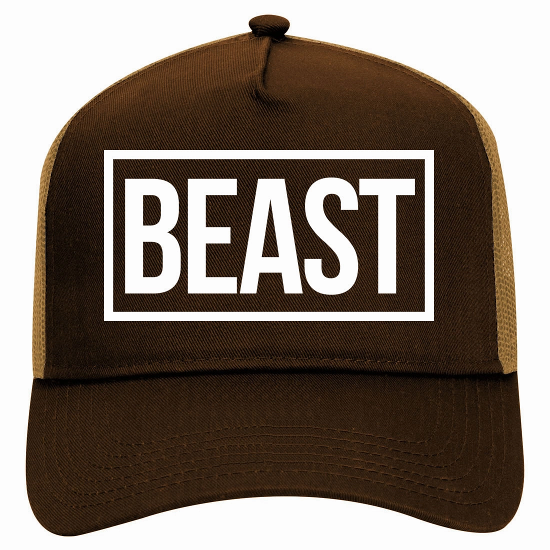 Beast Retro Adult 5 Panel Mesh Trucker Hat