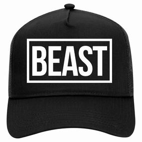 Beast Retro Adult 5 Panel Mesh Trucker Hat