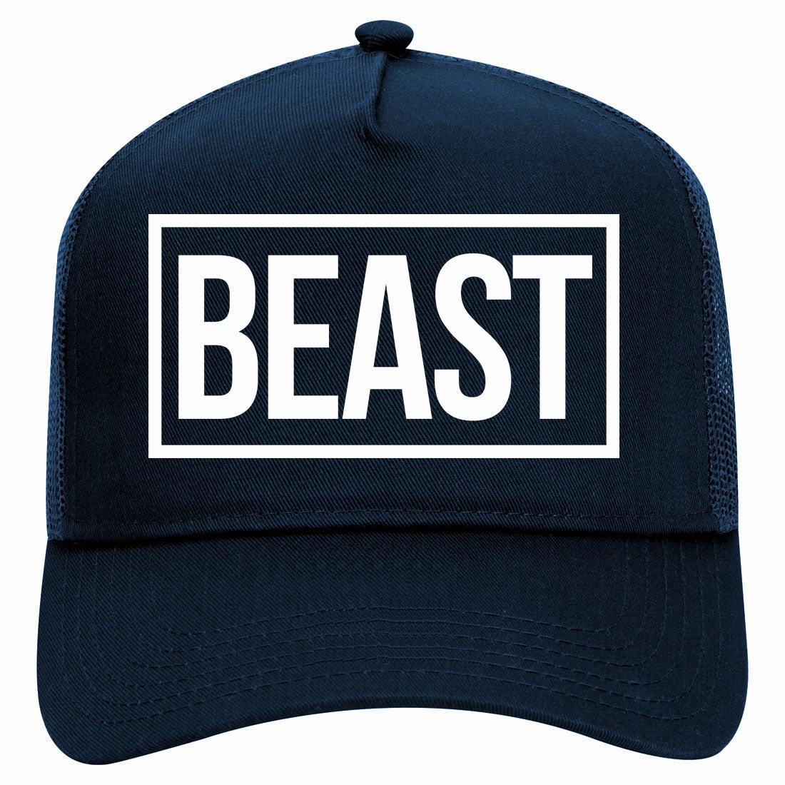 Beast Retro Adult 5 Panel Mesh Trucker Hat