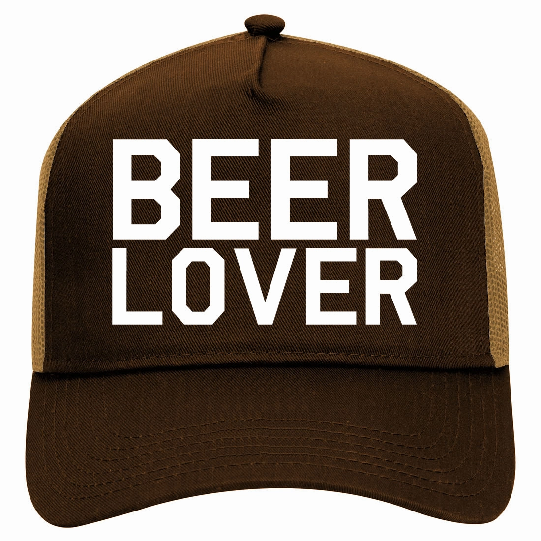Beer Lover Drinking Retro Adult 5 Panel Mesh Trucker Hat