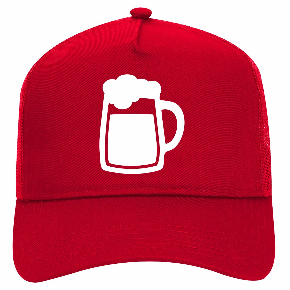 Beer Mug Pint Drinking Retro Adult 5 Panel Mesh Trucker Hat