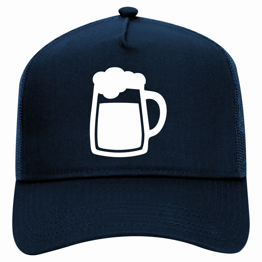 Beer Mug Pint Drinking Retro Adult 5 Panel Mesh Trucker Hat
