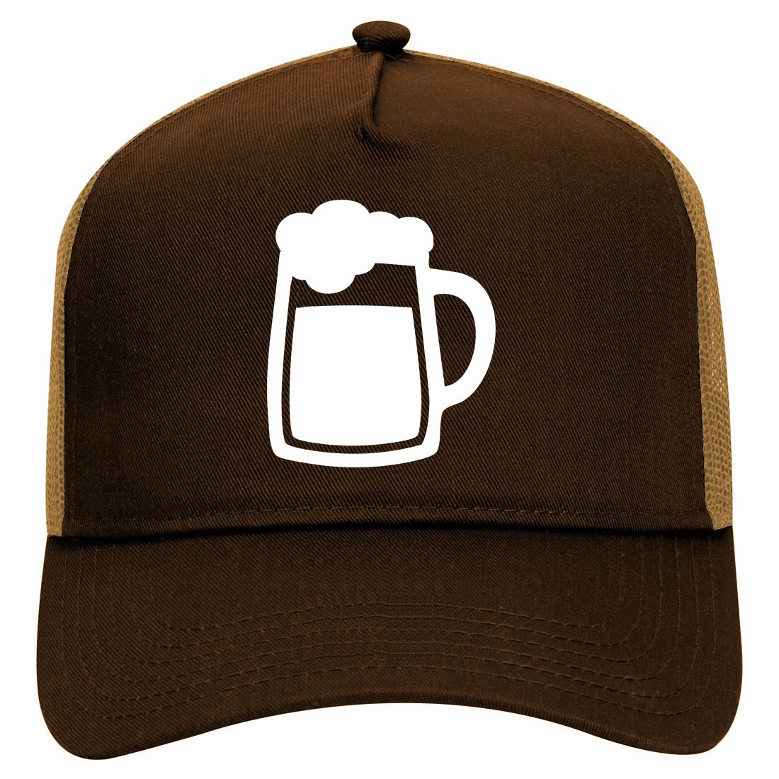 Beer Mug Pint Drinking Retro Adult 5 Panel Mesh Trucker Hat