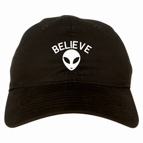 Believe Alien Mens Dad Hat Baseball Cap