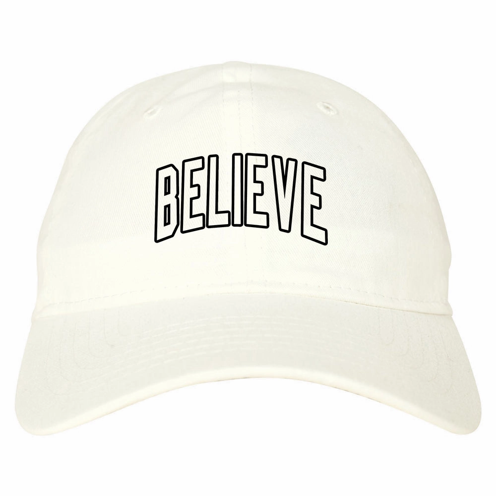 Believe Outline Mens Dad Hat