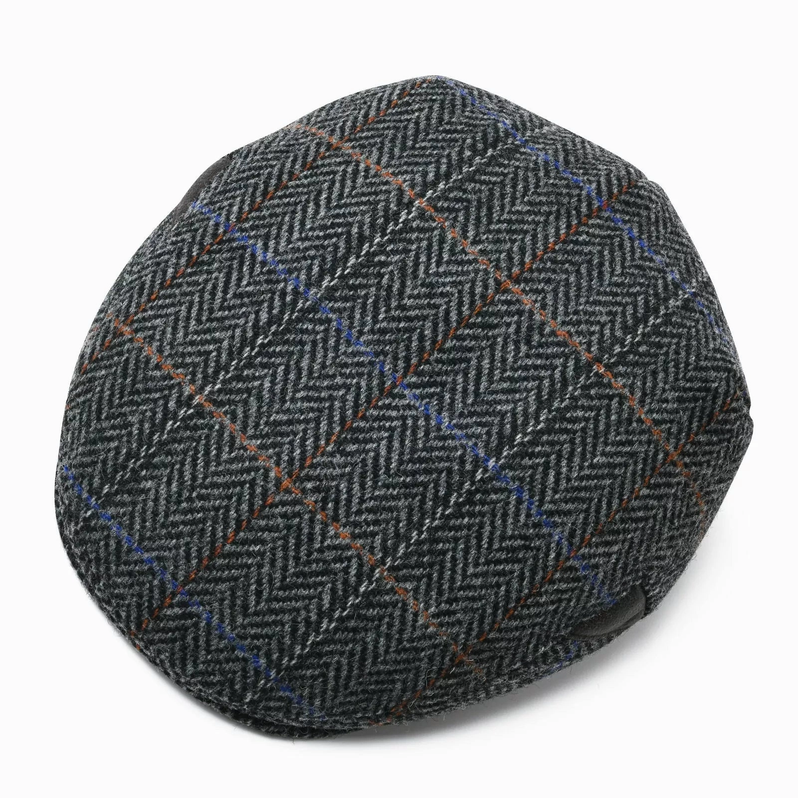 Bellevue Herringbone Wool Flat Cap