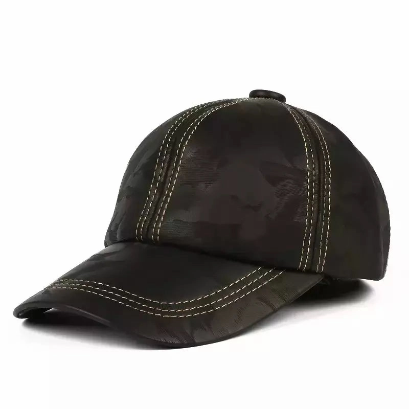 Bellingham Vintage Genuine Leather Baseball Cap