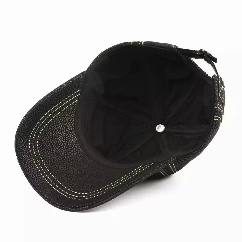 Bellingham Vintage Genuine Leather Baseball Cap