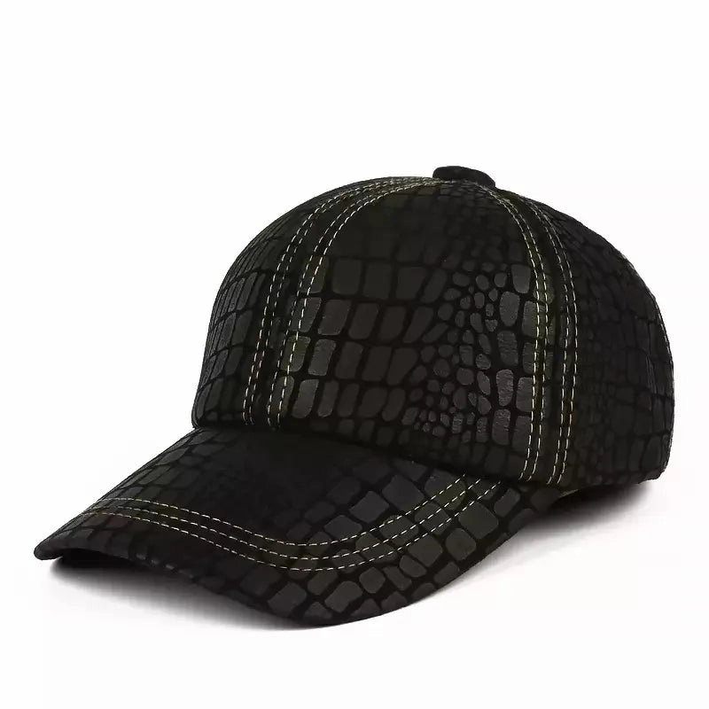 Bellingham Vintage Genuine Leather Baseball Cap