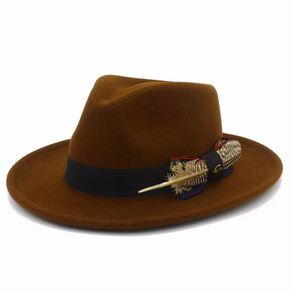 Benson Feathers Fedora Hat