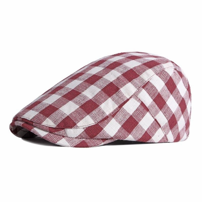 Berck Plaid Cotton Flat Cap