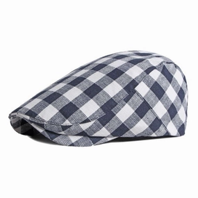 Berck Plaid Cotton Flat Cap