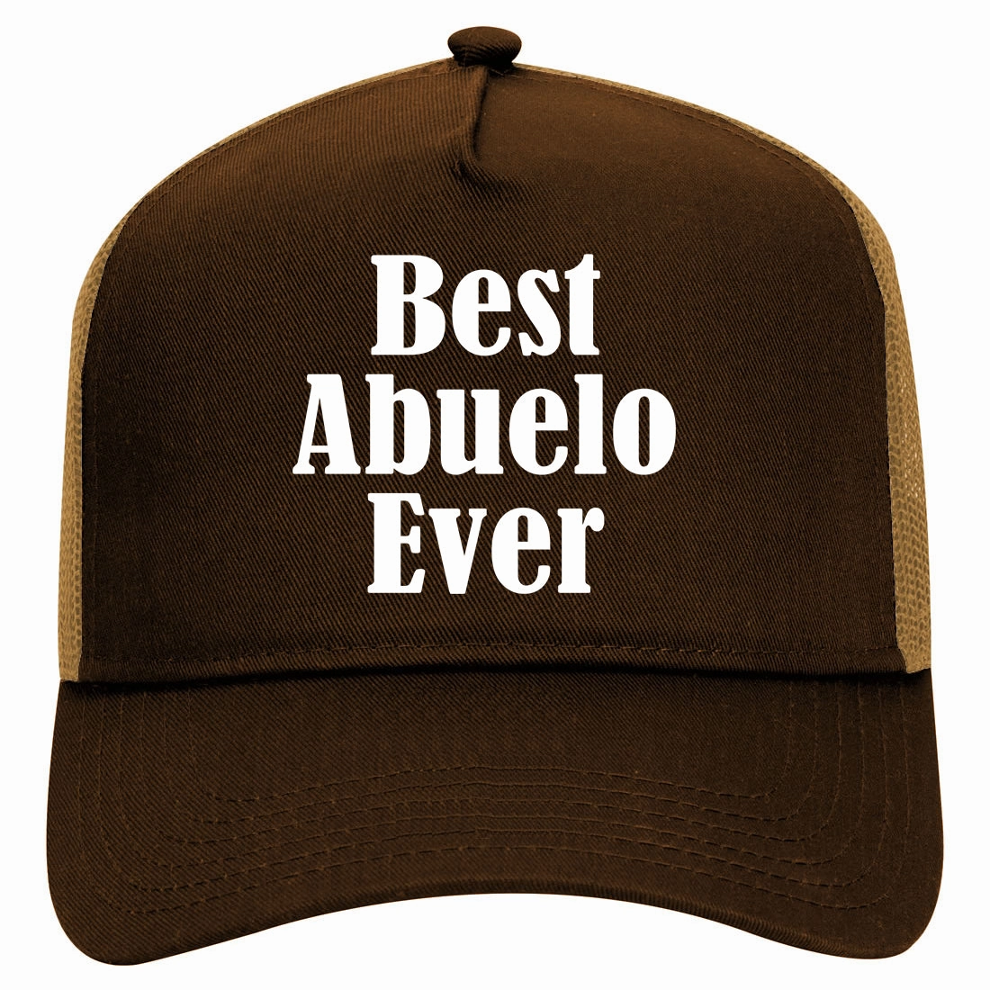 Best Abuelo Ever Grandpa Spanish Fathers Day Retro Adult 5 Panel Mesh Trucker Hat