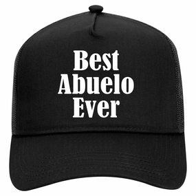 Best Abuelo Ever Grandpa Spanish Fathers Day Retro Adult 5 Panel Mesh Trucker Hat