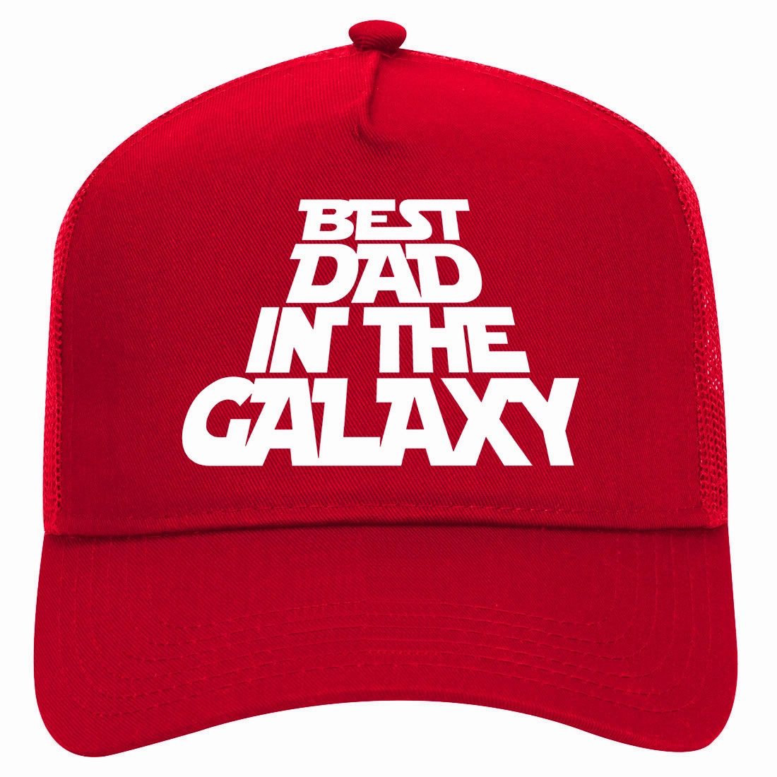 Best Dad In The Galaxy Retro Adult 5 Panel Mesh Trucker Hat
