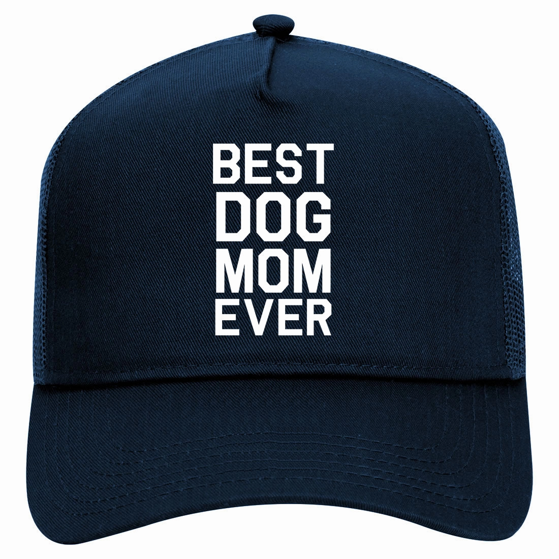 Best Dog Mom Ever Retro Adult 5 Panel Mesh Trucker Hat