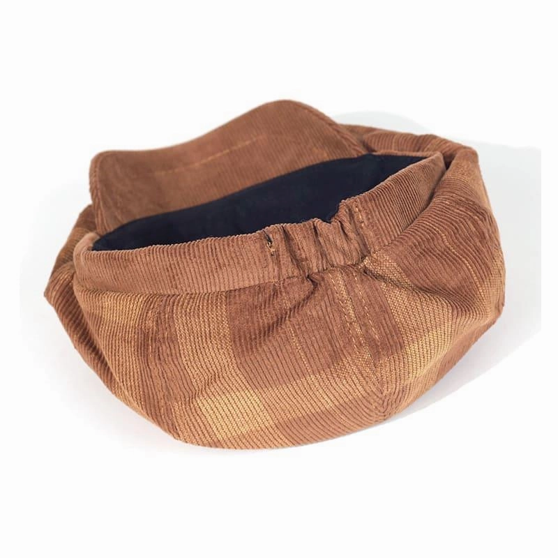 Beynac Plaid Corduroy Newsboy Cap