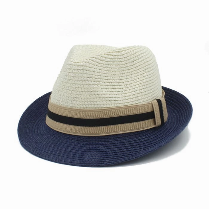 Bianco Summer Straw Trilby Hat
