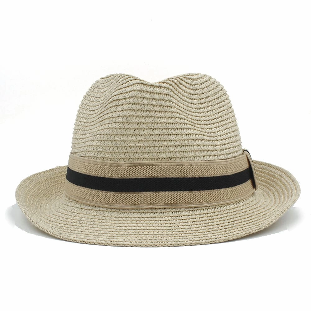 Bianco Summer Straw Trilby Hat