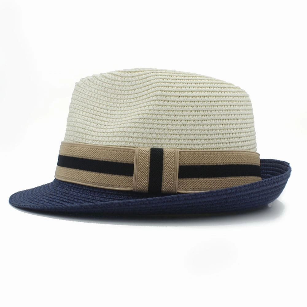 Bianco Summer Straw Trilby Hat