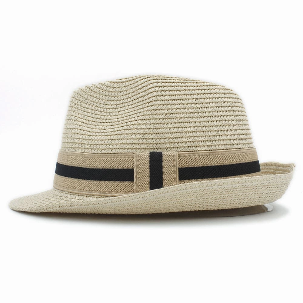 Bianco Summer Straw Trilby Hat