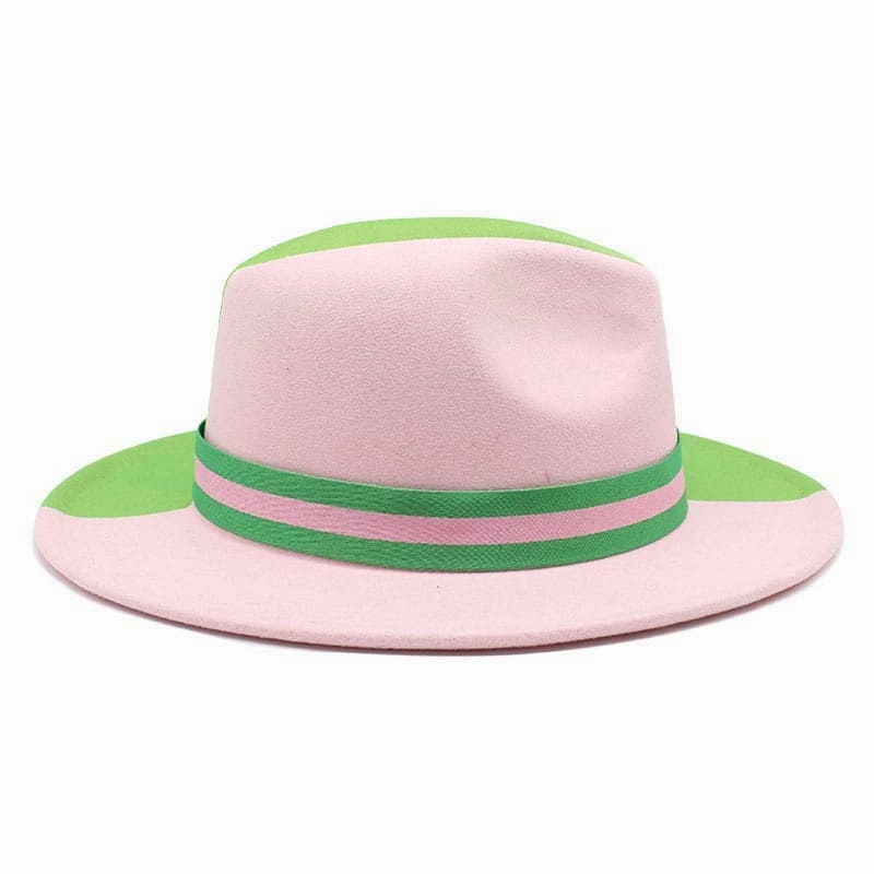 Bicolor Summer Fedora Hat