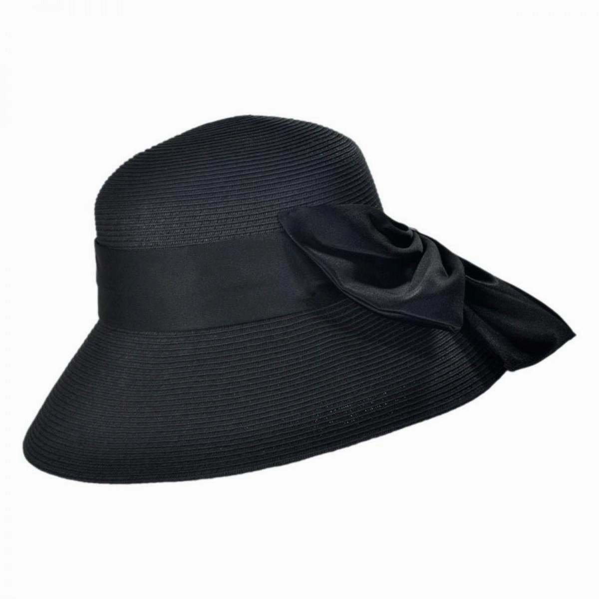 Big Bow Toyo Straw Lampshade Hat