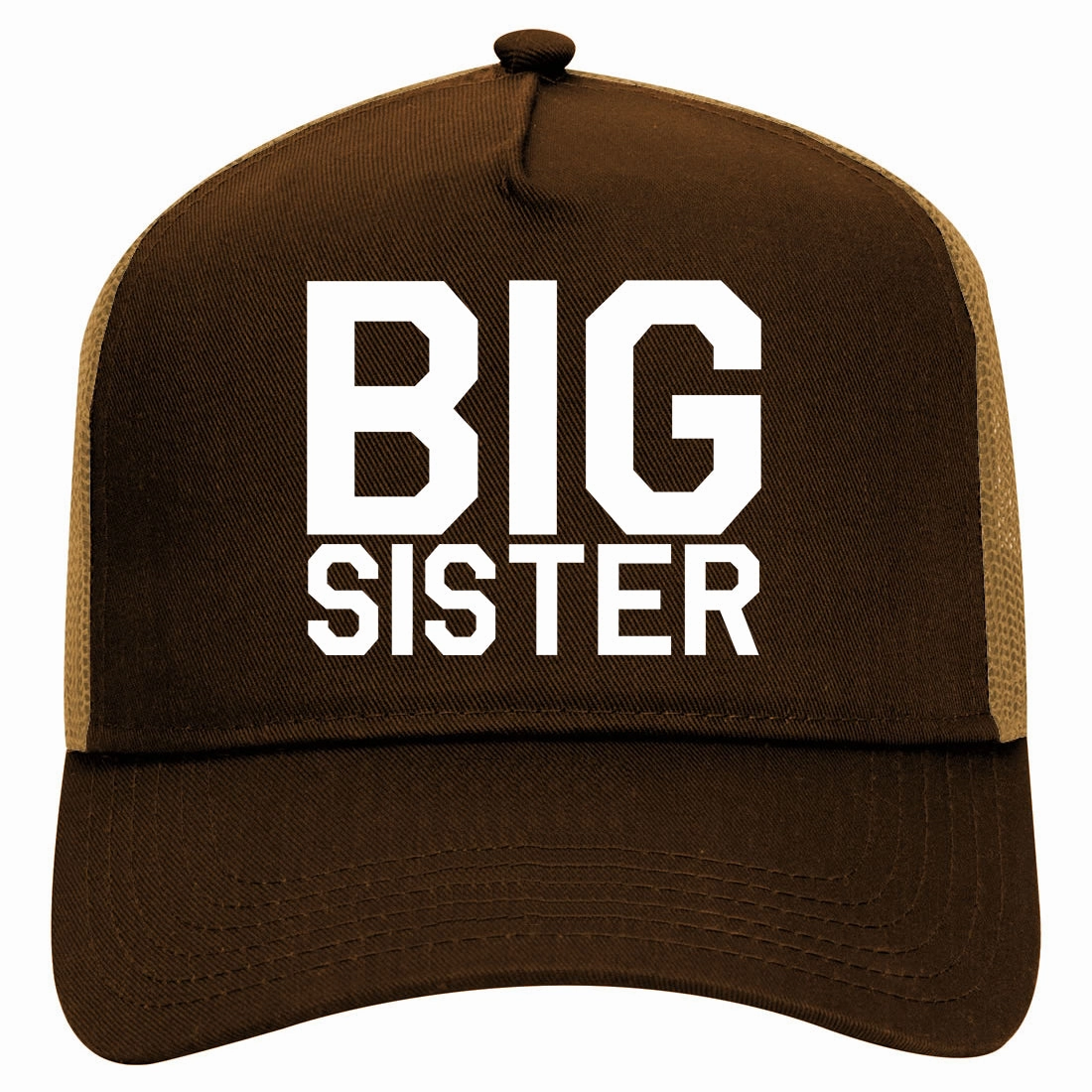 Big Sister Retro Adult 5 Panel Mesh Trucker Hat
