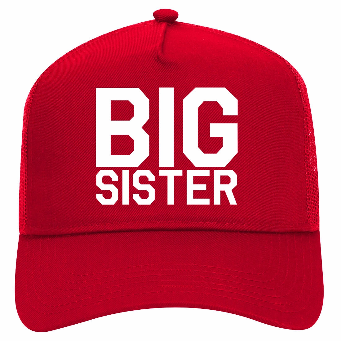 Big Sister Retro Adult 5 Panel Mesh Trucker Hat