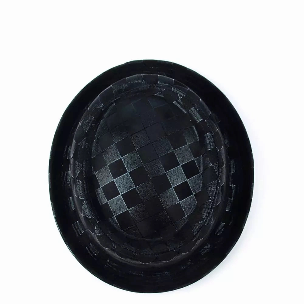 Billie Jazz Leather Porkpie Hat