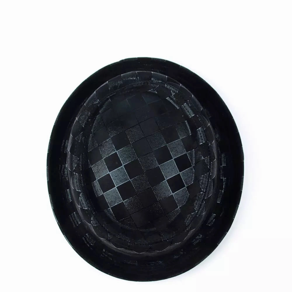 Billie Jazz Leather Porkpie Hat