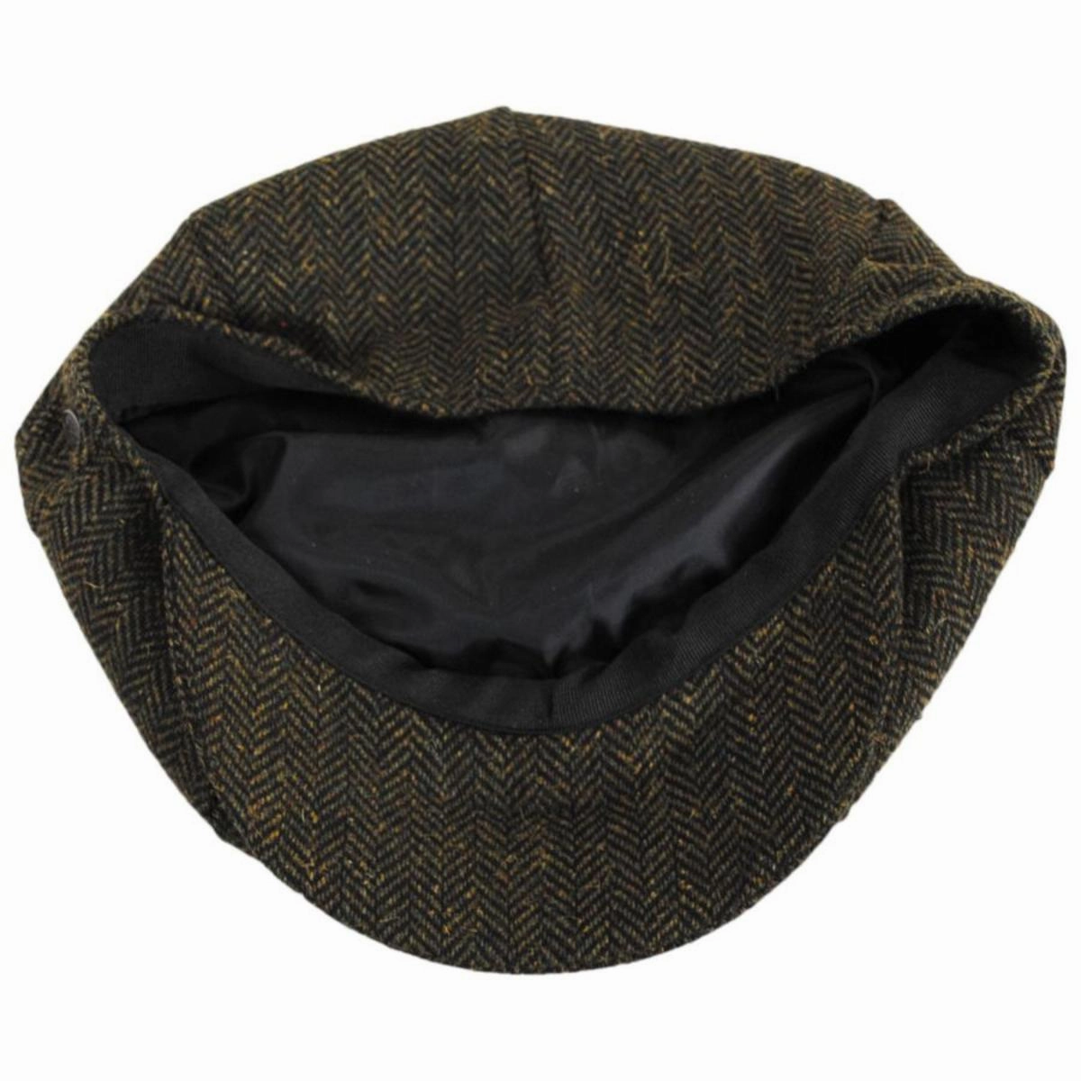Bird Rock Herringbone Wool Blend Newsboy Cap