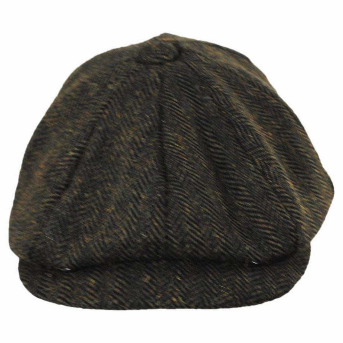 Bird Rock Herringbone Wool Blend Newsboy Cap