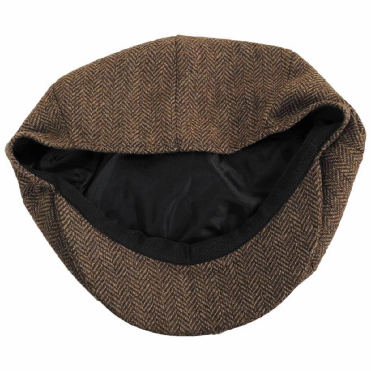 Bird Rock Herringbone Wool Blend Newsboy Cap