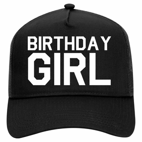 Birthday Girl Retro Adult 5 Panel Mesh Trucker Hat