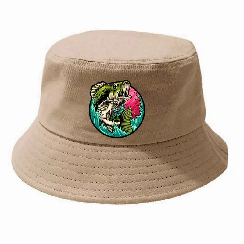 Black Bass Fisherman Bucket Hat