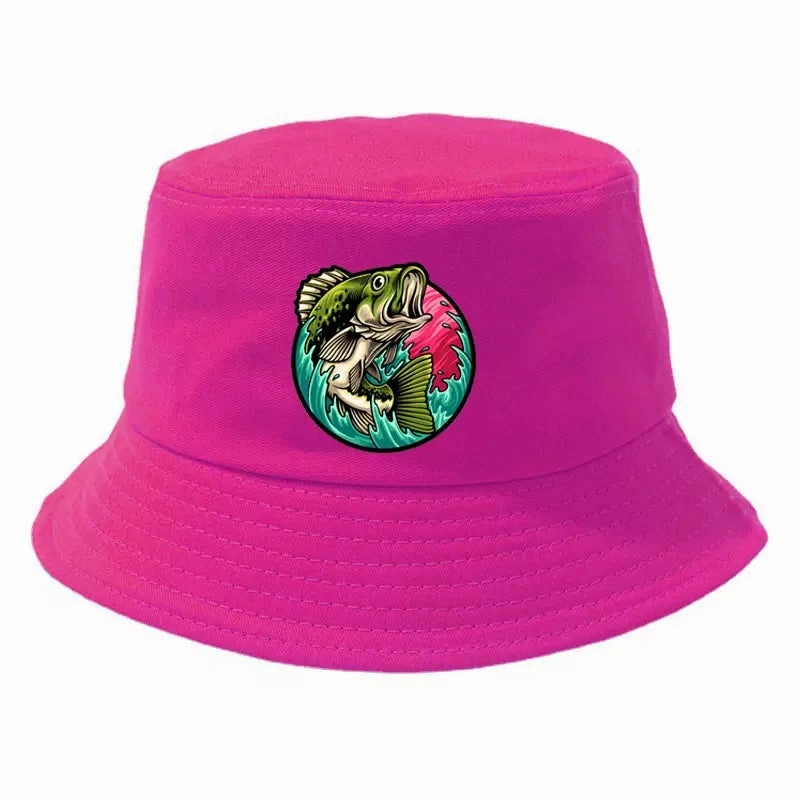 Black Bass Fisherman Bucket Hat