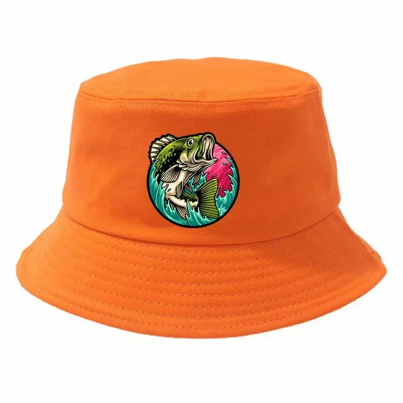 Black Bass Fisherman Bucket Hat