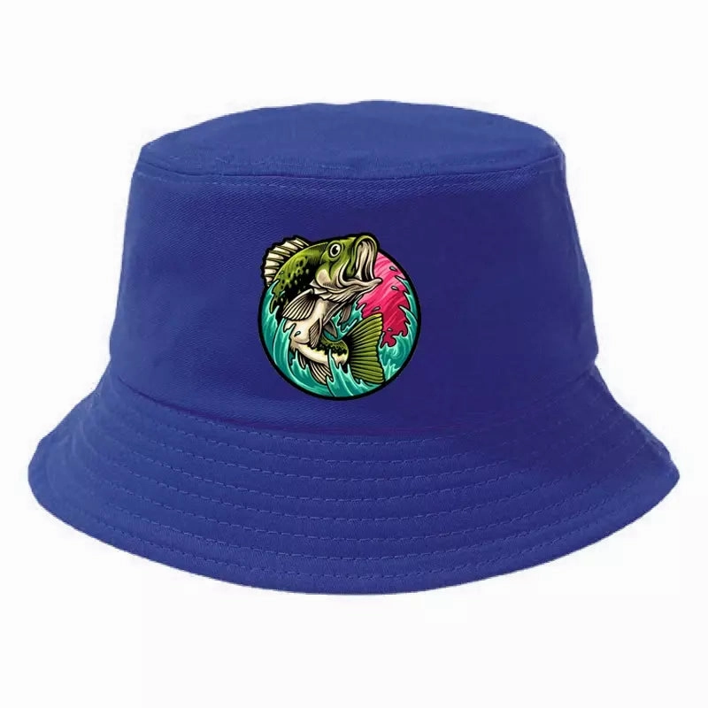Black Bass Fisherman Bucket Hat