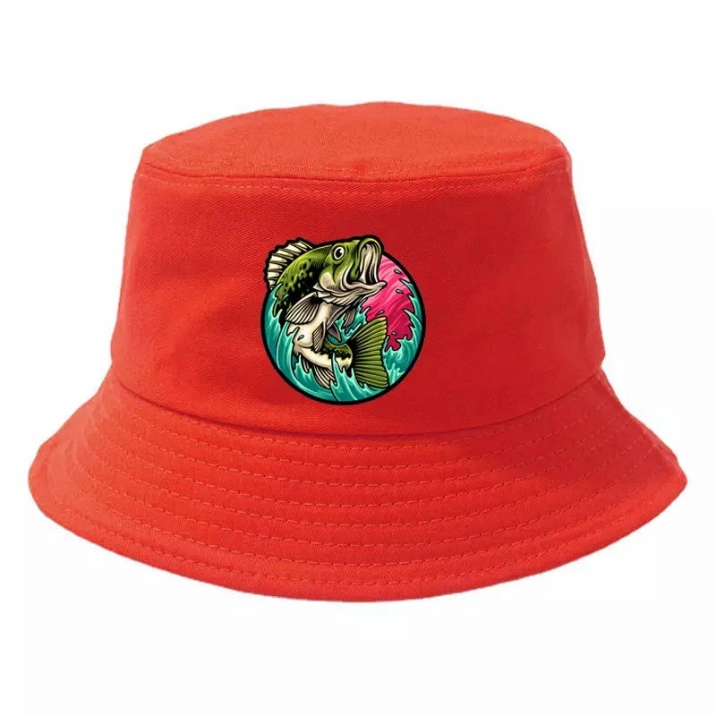 Black Bass Fisherman Bucket Hat