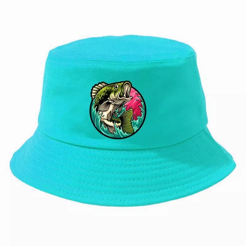 Black Bass Fisherman Bucket Hat